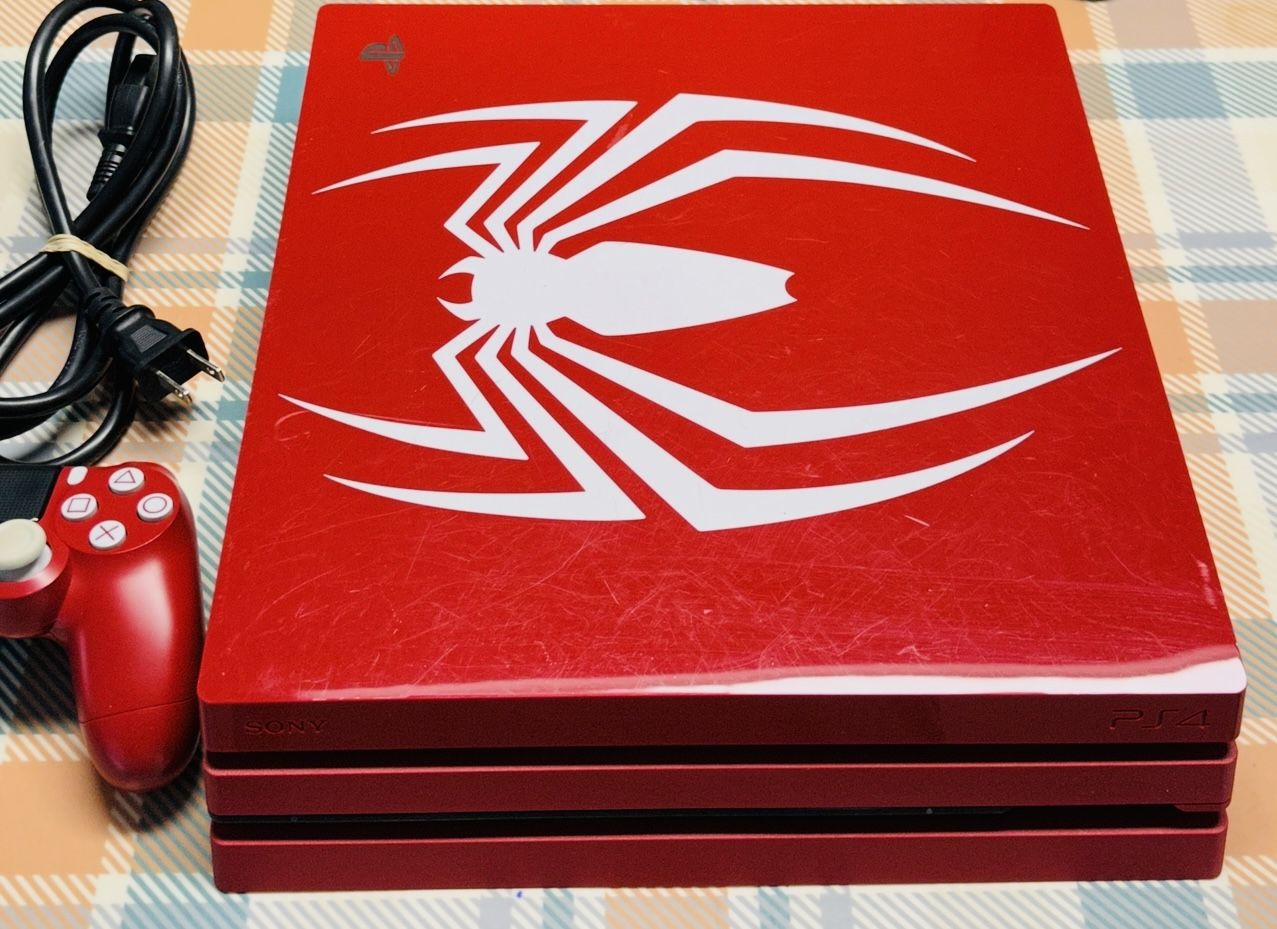 SonyPlayStation4 Pro Marvel's Spider 1TB Limited Edition Console PS4 Tested