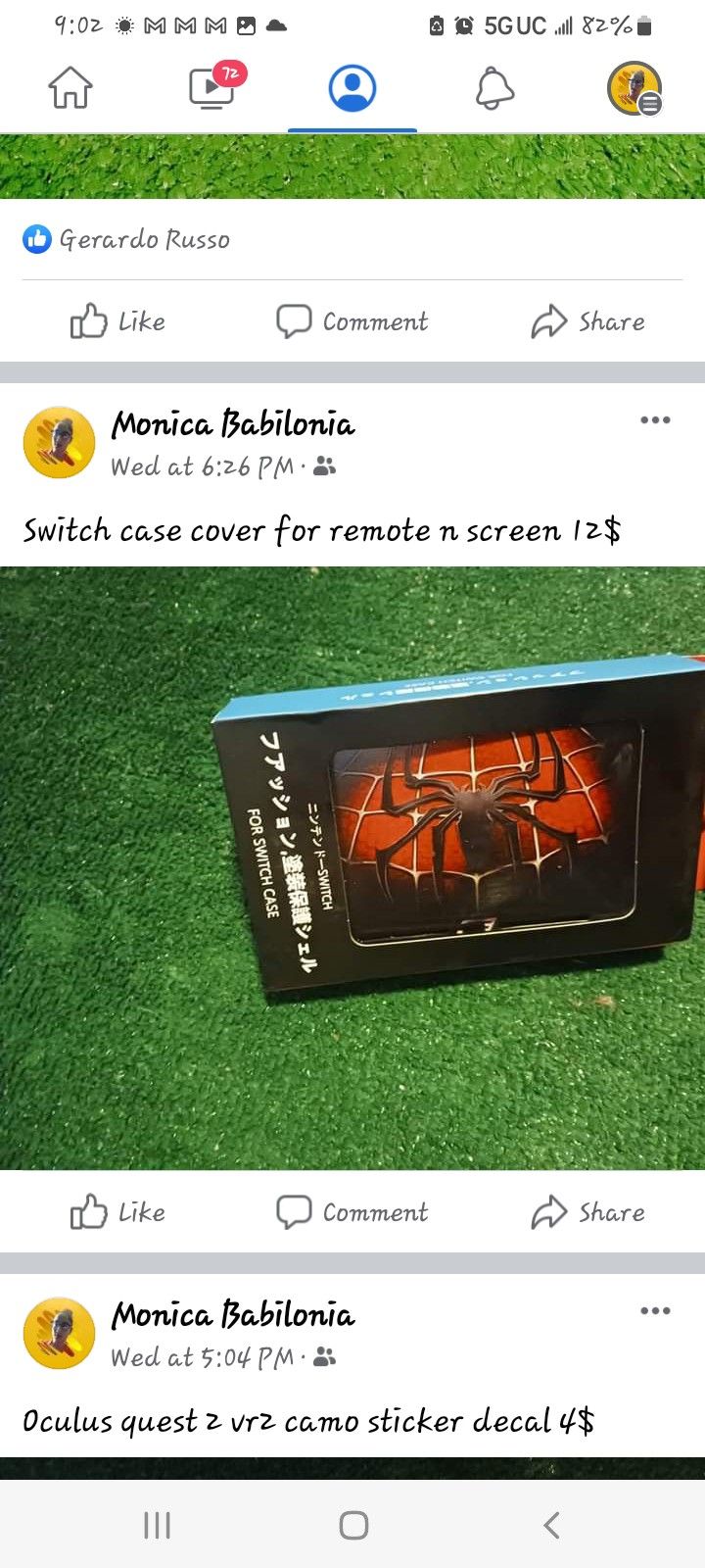 Switch Gel Cover Spiderman 