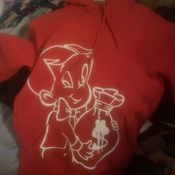 chasing dead presidents red hoodie.