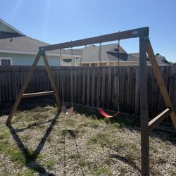 Wooden Swingset