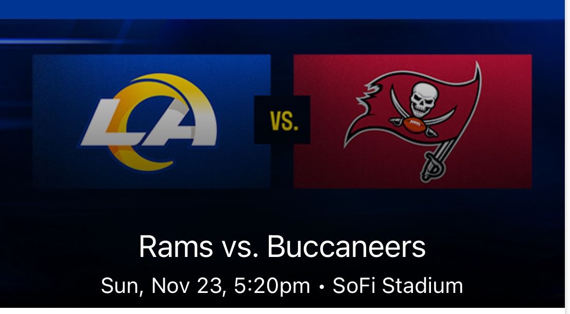 Rams Vs buccaneers 