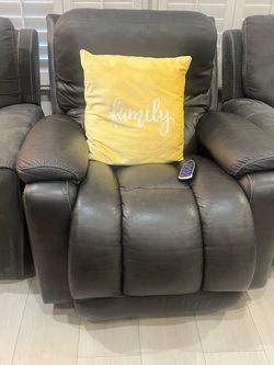 Leather reclining chair