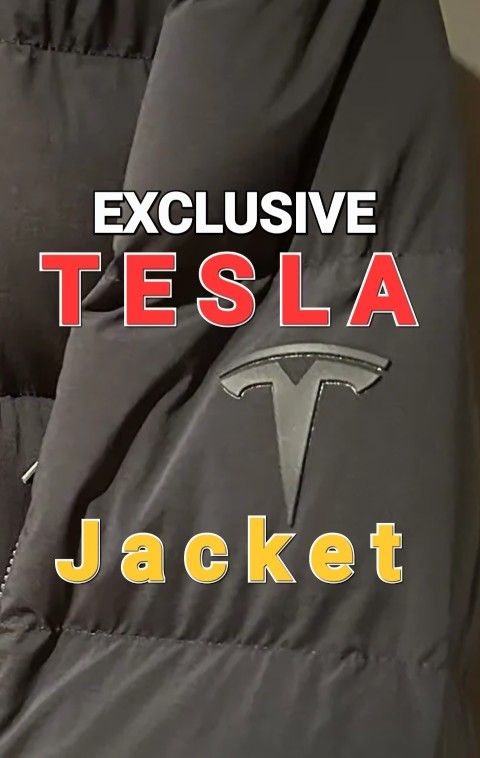 BRAND NEW Tesla Quilted Bomber Jacket XL Original