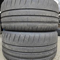(2) 255 35 19 Michelin Tires 
