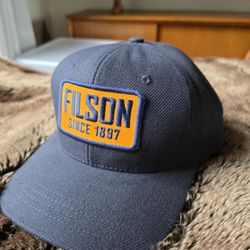 New Filson Cotton Logger Hat w/ Leather Adjustable Strap