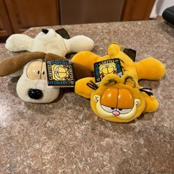 Vintage W Tags Garfield And odie Plush Bundle Shipping Avail 