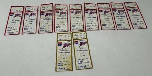 Vintage Sacramento Kings Ticket Stubs Lot 1(contact info removed) NBA + Carl’s Jr Promo