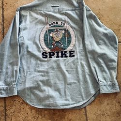Dolphins denim shirt $65.00 CASH, TEXT FOR PRICES 