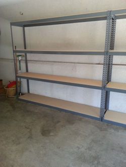 Garage Shelving 96 in W x 18 in D 4 Tier Storage Rack Similar To Uline Delivery Available