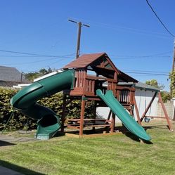 Kids Cedar Swing set 