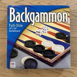 New Sealed Milton Bradley Backgammon Board Game