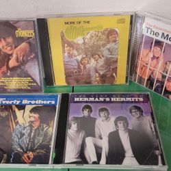 5 CD LOT: Monkees Herman's Hermits & Evwrly Brothers 60's