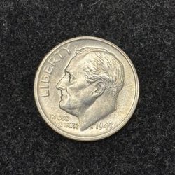 1949-S Roosevelt Silver Dime -- UNCIRCULATED KEY DATE COIN!