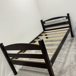 Better Homes & Gardens Leighton Solid Wood Twin-over-Twin Convertible Bunk Bed,