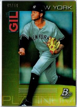 2020 Topps Bowman Platinum Luis Gil #TOP-67 Gold /50