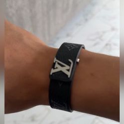 LV Slim Black Bracelet 
