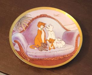 Vintage 1995 Disney The Aristocats 25th Anniversary Collector Plate – Made in USA 8"