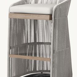 RH Havana Bar & Counter Stool - Chalk Color