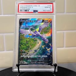 PSA 10 Aerodactyl V Super Rare Pokemon Card