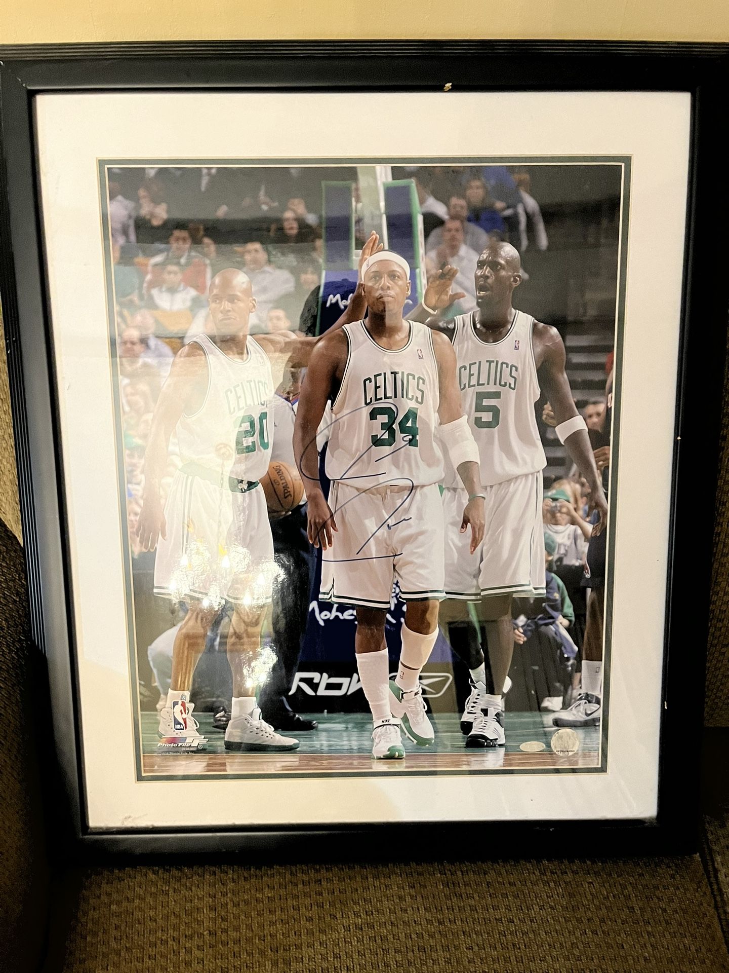 Paul Pierce Signed Autograph Framed Photo Coa
