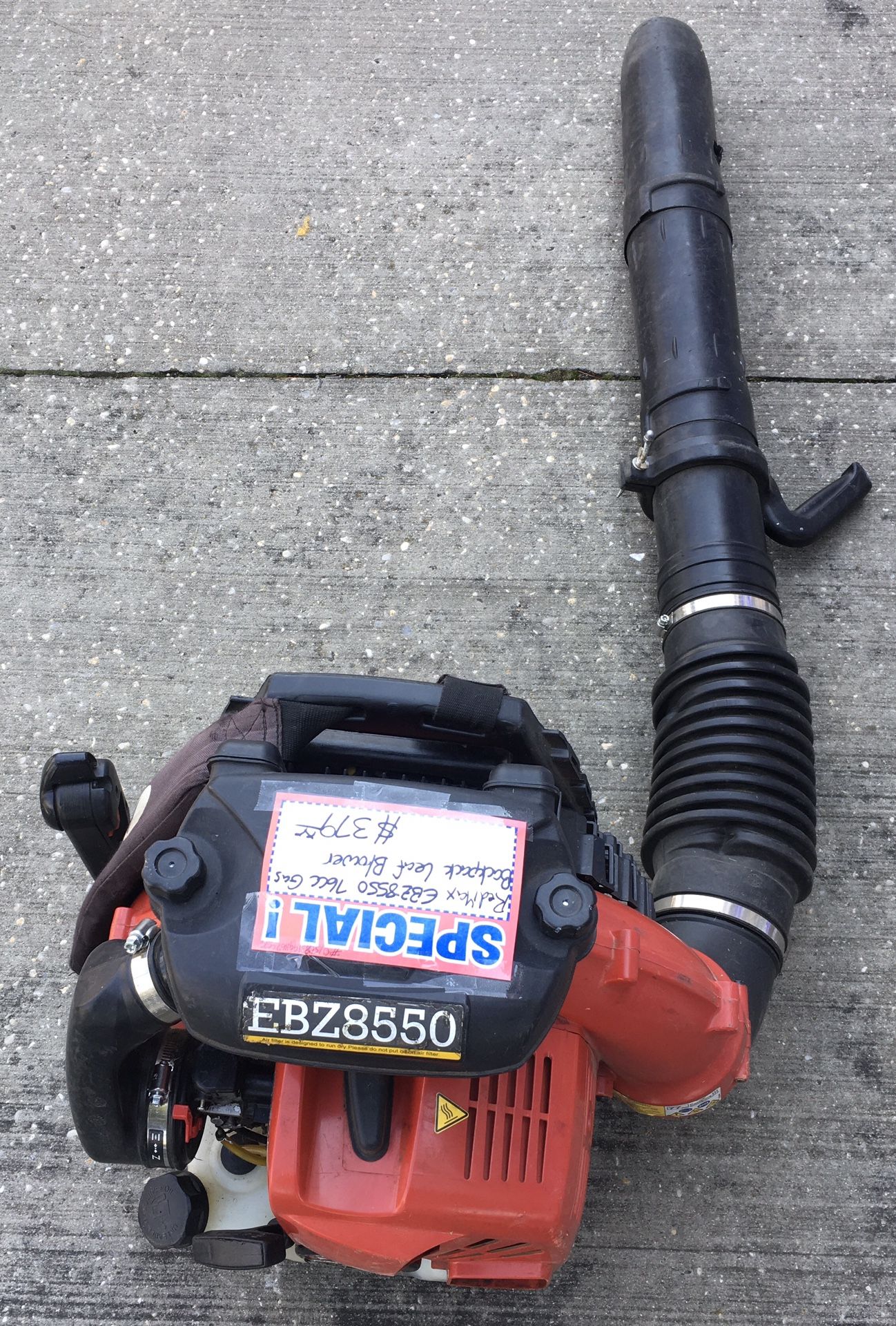 RedMax EBZ8550 76cc Gas Backpack Leaf Blower