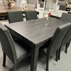 Dining Table Charcoal 