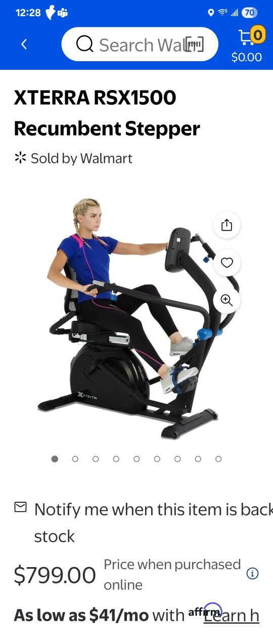 Exercise Recumbent Elliptical Bike