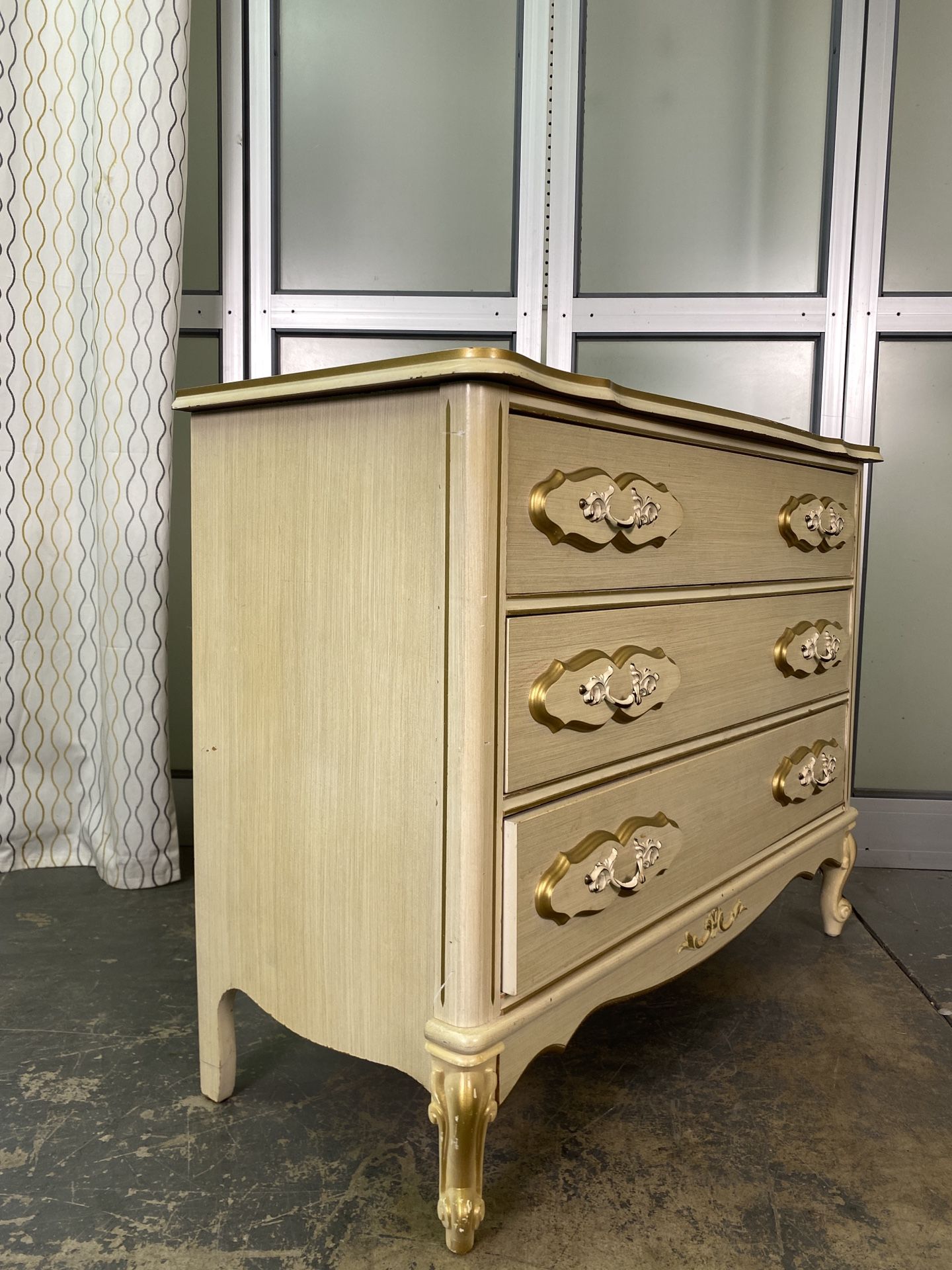 Vintage 3-Drawer French Provincial Dresser