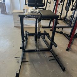 Glute & Hamstring Combo H-PND Extension Machine, 2-in-1 GHD and Reverse Back Donkey Kick Extension, Specialty Home Gym Lower Body Strength Station,Bla