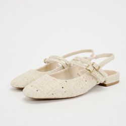 Zara Fabric Mary Jane Ballet Flat