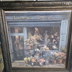 framed canvas art print titled "L'artisan Fleuriste 