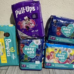 Pampers & Huggies Sizes 4t-5t & Size 1 $6.50 Each