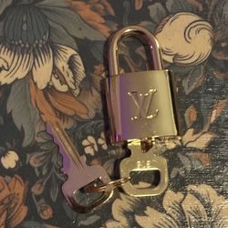 Genuine Louis Vuitton Bag Padlock & Key Set