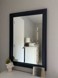 Wall Mirror with Black Frame