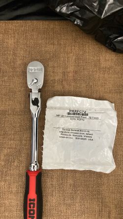Icon 1/4” locking flex head with snap on 3/8 compact conversion