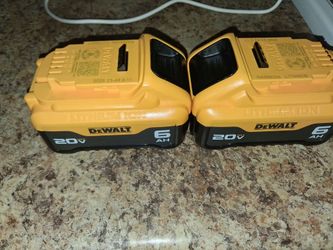 Set de 2 pilas dewalt totalmente nuevas 6AH