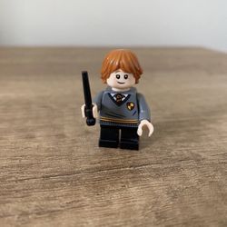 Authentic Ron Weasley Lego Minifigure - Hogwarts Gryffindor Student