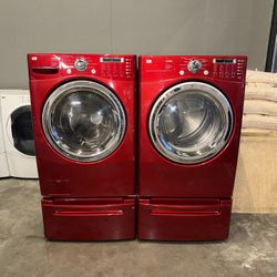 LG XL CAPACITY WASHER DRYER ELECTRIC SET 