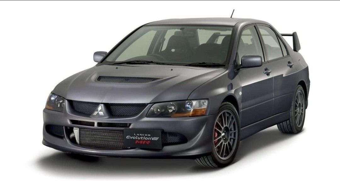 OEM Mitsubishi Evo 8 bra, Intake And License Plate Bracket