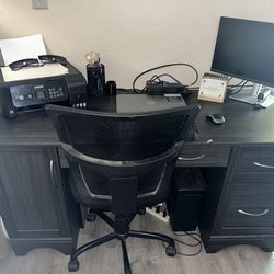 Charcoal Grey Office Desk
