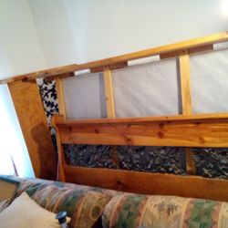 QUEEN BED WITH HEADBOARD AND FRAME