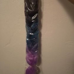 One 24 INCH Ombre Purple And Blue Braiding Hair โจ๏ธ๐
