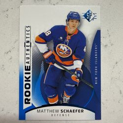 2025-26 SP Hockey Matthew Schaefer Blue (RC) Rookie Authentics #111