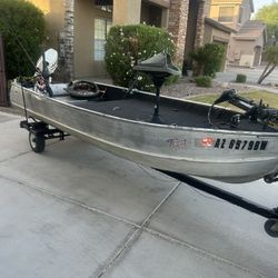 1972 Richline Aluminum Boat 