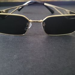 Gold and Black Prada Glasses! 