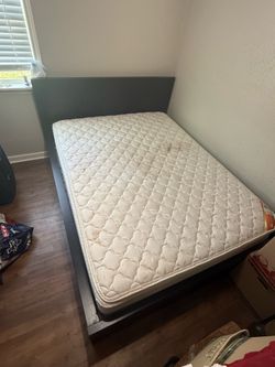 Full size ikea bed with mattress