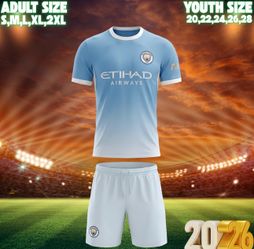 Manchester city soccer uniform/ uniforme de fútbol