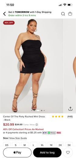 Ruched Mini Dress