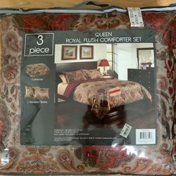 New 3 Pc Comforter Set