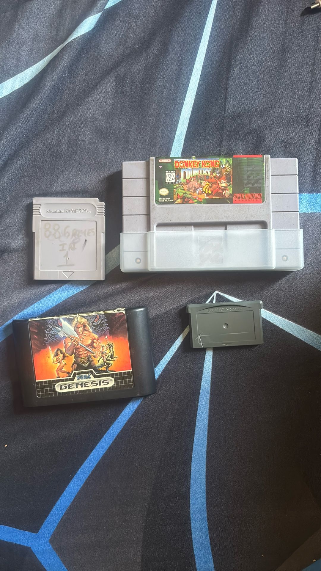Super Nintendo ,sega Genesis ,game Boy Advance And Gameboy Color 886games In 1